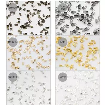 200 шт./лот для DIY разъемы для шнурков из бисера, кожаные колпачки с наконечниками, обжимные зажимы, лента для изготовления ювелирных изделий, нежные ювелирные аксессуары, поставки 36mm чёрный