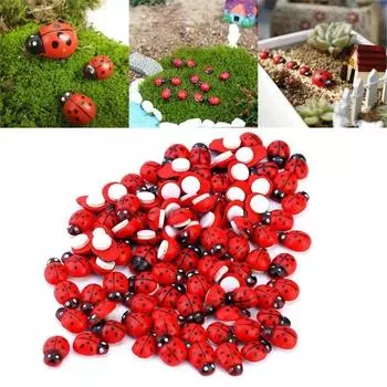 200 шт./лот, наклейки с изображением божьей коровки, самоклеящиеся растения, настенные наклейки на холодильник, украшения