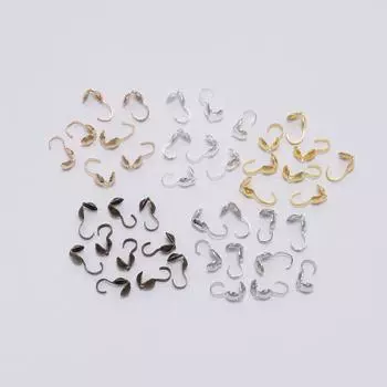 200 шт./лот, шариковая цепочка, соединительная застежка, обжимные концы, бусины, соединители для изготовления ювелирных изделий, аксессуары для самостоятельного изготовления, поставки белый