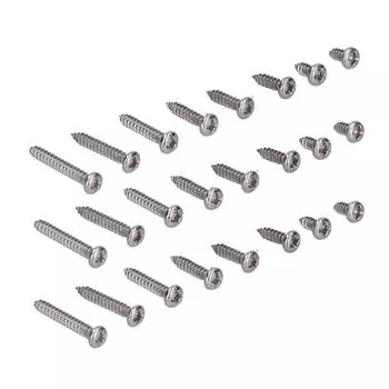 200 шт. M3 винты с плоской головкой 304 из нержавеющей стали крестообразные саморезы болты набор ассортимент
