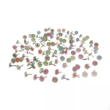 200 шт. Мини-гвоздики, бумажные застежки, штамповка, украшения ручной работы, шипы, украшения Diameter 9.5 mm