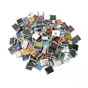 200 шт. Мини-книга для кукольного домика, масштаб 0,05, миниатюрная книга, аксессуары для кукольного домика, имитация мини-книги