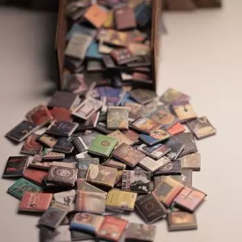 200 шт. Мини-роман, модель, классическая книга, не повторяющаяся, имитация, маленькие украшения, декоративная сцена для кукольного домика для дома, школы, путешествий