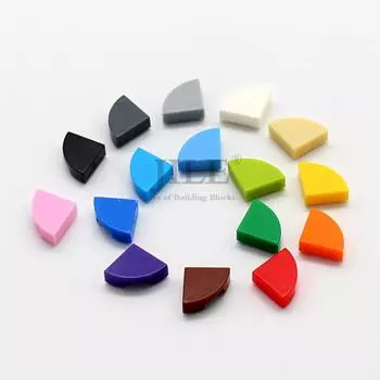 200 шт. Moc Tile Round 1x1 Quarter 25269 DIY Creative Enlighten Building Blocks Bricks Sets Compatible with Assembly Particles