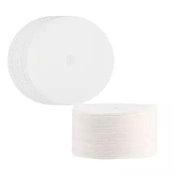 200 шт. натуральные фильтры для кофе-перколятора, неотбеленная круглая фильтровальная бумага для кофе, кемпинга Natural Color