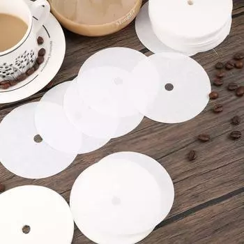 200 шт. неотбеленные фильтры для кофеварки, натуральные фильтры для кофеварки, для домашнего офиса Natural Color