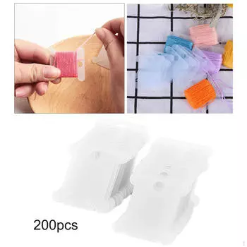 200 шт., нитки для вышивки, держатель для вышивки, органайзер для самостоятельного изготовления, катушка, намоточная доска чистый