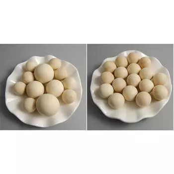 200 шт., объемные круглые деревянные бусины, свободные прокладки для ювелирных изделий, 14/10 мм as described