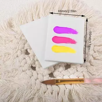 200 шт. палитра для геля для ногтей, инструмент для художественной росписи, водостойкий лоток для смешивания цветов лака для ногтей, одноразовая разрываемая бумага для тонирования цветов