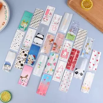 200 шт. Пластиковые пакеты для сахара и нуги, обертки для конфет из арахиса, упаковка для конфет ручной работы, упаковочные пакеты для украшения выпечки