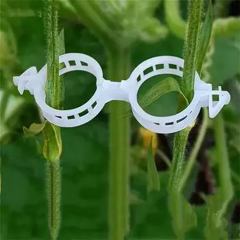 200 шт. Пластиковые зажимы для поддержки растений, садовые зажимы для томатов, для подвязки виноградных лоз, прочные зажимы для фиксации растений, 9 мм/0,354 дюйма M