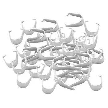 200 шт., подвеска из нержавеющей стали, зажимные скобы, разъемы 4x9 мм 4x9mm серебряный