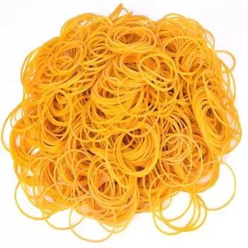 200 шт. прочные эластичные желтые резинки, растягивающиеся латексные кольца для домашнего офиса, растягивающаяся лента диаметром 40 мм, шириной 1,5 мм