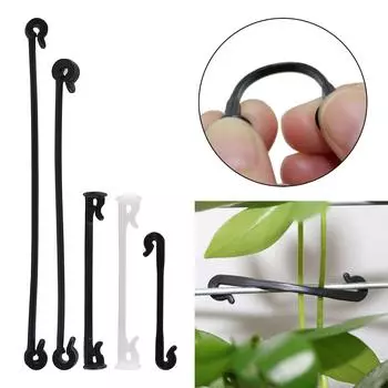 200 шт., садовые растения, лозы, завязанные пряжкой, фиксированный крючок, садовые, сельскохозяйственные, тепличные, овощные, лозы, крепление, обвязочные зажимы