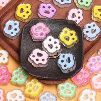 200 шт. серьги-браслеты, плавающие бусины с мультяшными кошачьими лапами для изготовления ювелирных изделий, аксессуары, капающее масло, подвески, подвески