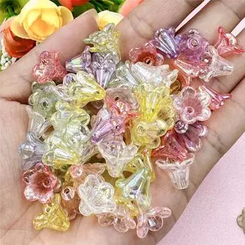 200 шт. серьги DIY акриловые браслеты «Утренняя слава» ожерелье 12*11,5 мм свободные бусины для изготовления ювелирных изделий, аксессуары, аксессуары белый