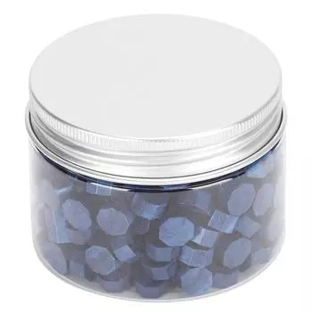 200 шт., сургучная печать, восьмиугольная, перламутровая, для упаковки бутылок, конвертов, документов, свадьбы синий