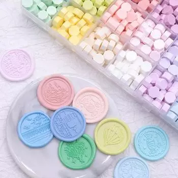 200 шт. сургучные бусины красивых цветов, простые в использовании восьмиугольные восковые бусины для приглашений, открыток, конвертов, подарочная упаковка D