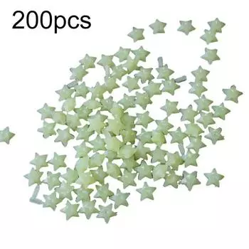 200 шт. светящиеся в темноте 3D-звезды для детской спальни, дома, наклейки на стену, декор «сделай сам»