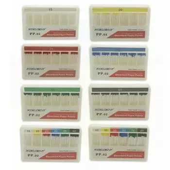 200 шт./упак., зубные впитывающие бумажные штифты, эндодонтия, отмена корня, насадки из хлопкового волокна, стоматологический материал No.15