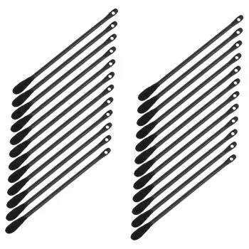 200 шт. ватных палочек с круглой головкой для удаления угрей, одноразовый инструмент для удаления черных точек, двухсторонний скребок для удаления черных точек с ватным тампоном для удаления черных точек белый