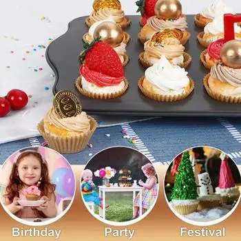 200 шт. вкладыши для кексов, жиронепроницаемые чашки для выпечки кексов, пищевые антипригарные маслостойкие чашки для кексов без BPA коричневый