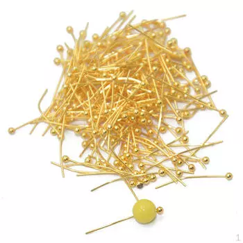 200 шт. золотая игла толщиной 0,5 мм и длиной 20 мм