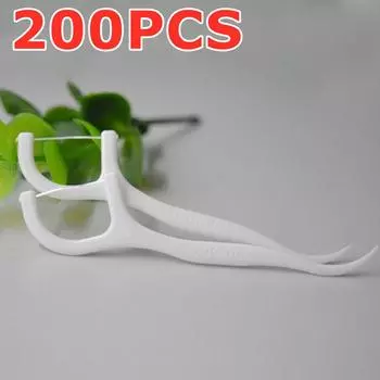 200 шт. зубная нить для полости рта, межзубная щетка, зубочистка, здоровая 30pcs белый