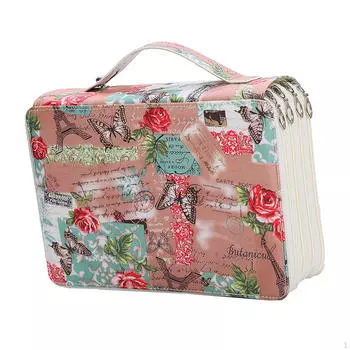 200 слотов цветной пенал сумка для ручек застежка-молния органайзер держатель для искусства