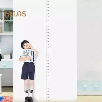 200 см Таблица высоты Наклейка на стену Наклейка для отслеживания роста детей Самоклеящаяся линейка для измерения роста детей Наклейка на стену для детского сада Классная детская комната 200cm белый