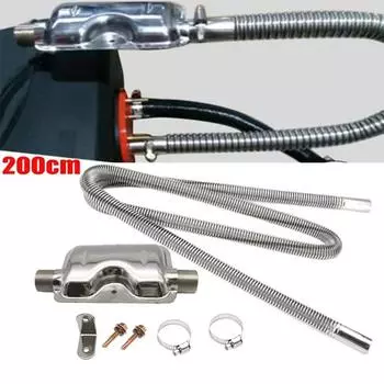 200 см воздуховод для стояночного обогревателя, шланг с глушителем выхлопной трубы 25 мм, сталь для дизельного обогревателя Propex Eberspacher CHINA