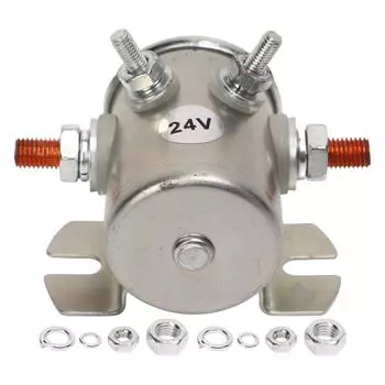 200A 24V Реле стартера двигателя 1114208 Пылезащитный соленоид реле стартера для лебедок, лодок, автомобилей