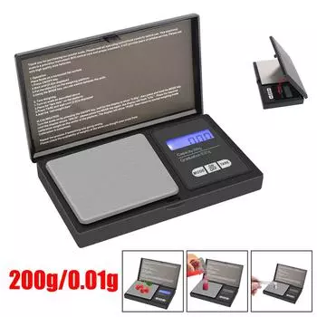 200G-0.01G для ювелирных изделий грамм веса для кухни точные ЖК-мини цифровые весы
