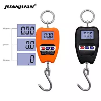 200kg/440lb Crane Scale Digital Industrial Hanging Scale Heavy Duty Hanging Hook Scales Stainless Steel Weighing Indoor&Outdoor чёрный