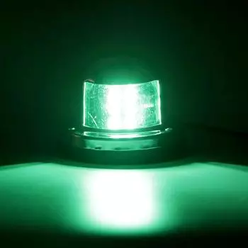 200LM 12V навигационные огни для лодок, сигнальная лампа, светодиодная парусная лампа для морской яхты из нержавеющей стали, красная, зеленая, водонепроницаемая