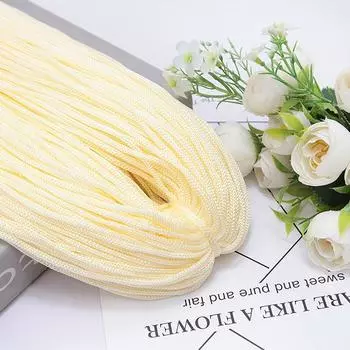 200M 3mm Macrame Rope Hollow Line Handicrafts Thread Elegant Nylon Cord DIY