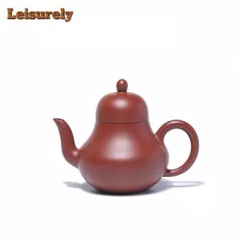 200ml Elegant Yixing Purple Clay Teapots Handmade Pavilion Pot Raw Ore Zhu Mud Tea Maker Kettle Chinese Zisha Tea Set Craft Gift