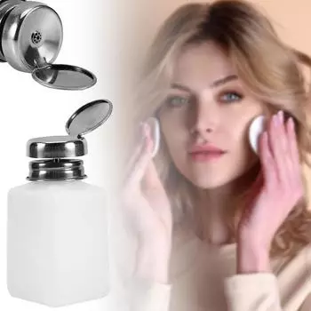 200ml Empty Pump Dispenser Reusable Plastic Liquid Storage Bottle Portable Refillable Pump Dispenser Bottle For Makeup Removal 200ml&1pcs белый