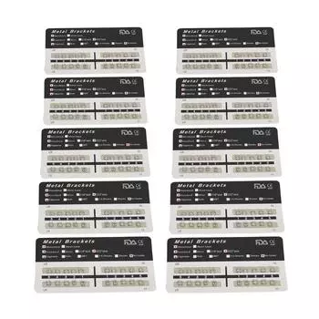 200pcs 022 Slot Dental Brackets Brace Highly Polished Monoblock Edgewise Teeth Bracket Brace