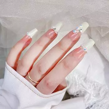 200Pcs 2mm/3mm/4mm Faux Pearls Shiny DIY Non-Fading Half Round Flat Beads Ornaments 2mm белый