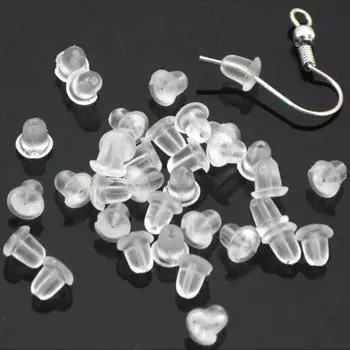 200pcs 5mm Hooded Earring Back Scrunchie Earring Accessory Women s Fashion Earrings