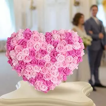 200Pcs Artificial Rose Stemless Rose Artificial Flower Heads 5cm Foam Roses Flower Heads Artificial Roses for Baby Shower Decoration DIY Craft Wedding белый