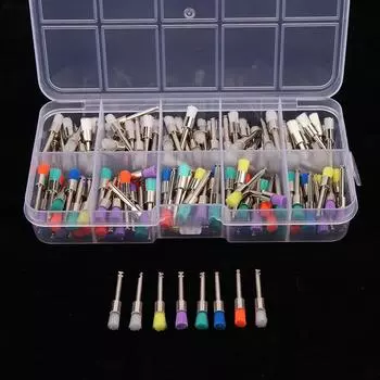 200Pcs/Box Dental Lab Nylon Buckle Dental Polishing Cup Disposable Dental Care Brush Head Prophy Cup Polishing Cup