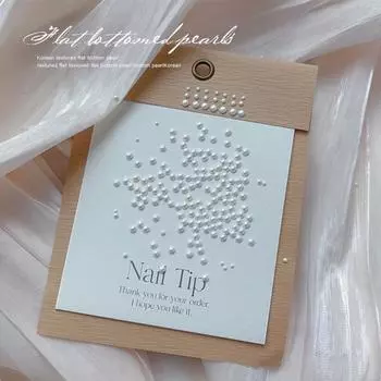 200 шт. полукруглых жемчужных камней, самодельные бусины для ногтей, подвески для ногтей, жемчуг разных размеров для нейл-арта и материалов для украшения ногтей своими руками бежевый