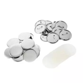 200pieces Professional Buttons Badges Pin - Durable And Easy To Button Press Blank Button 25mm