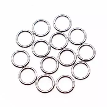 200шт. Кольцо для прыжков, Ювелирные изделия, аксессуары, Нержавеющая сталь, Нержавеющая сталь, 1X7 мм.