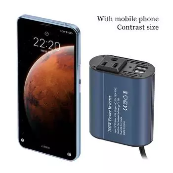 200W vehicle inverter DC 12V to AC 110V US standard socket car power adapter USB