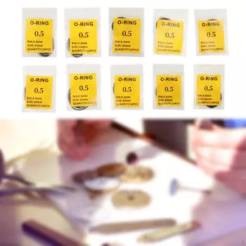 200x прокладок задней крышки часов, резиновых уплотнителей, 10 размеров, водонепроницаемых колец, инструмент для ремонта