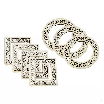 200x вырезанные деревянные детали с гравировкой, пустые украшения своими руками