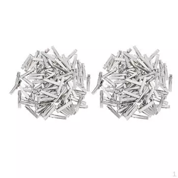 200x железные металлические плоские заколки для волос, заколка для волос, бант, пустой утконос